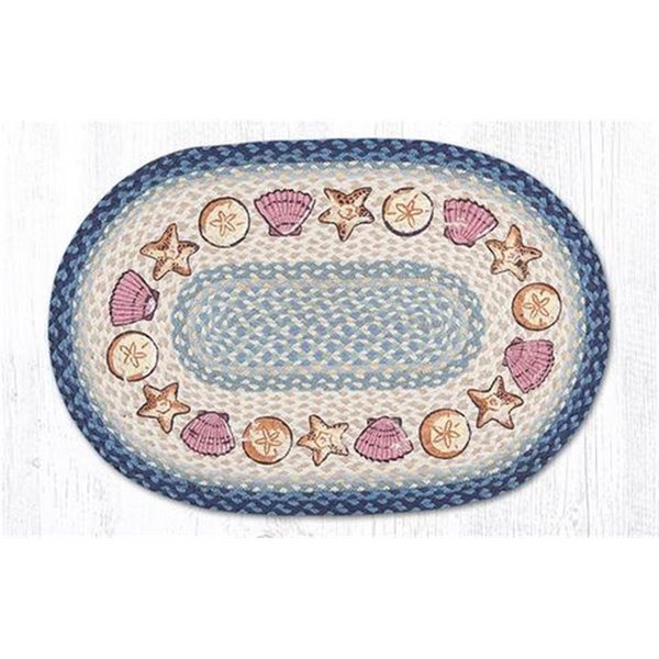 H2H 27 x 45 in. Jute Oval Shells Patch H22548480